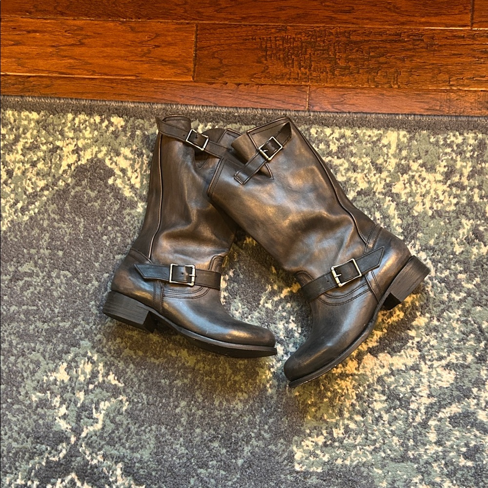 FREEBIRD Leather Buckle Boots